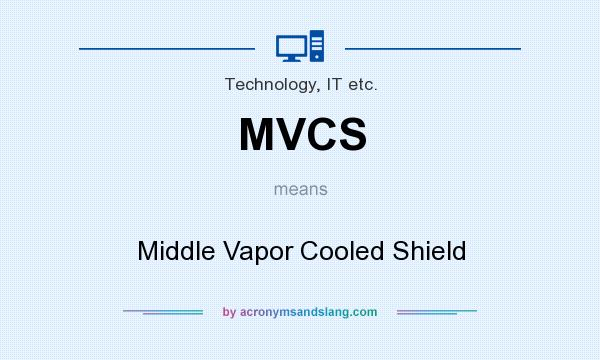 What does MVCS mean? It stands for Middle Vapor Cooled Shield