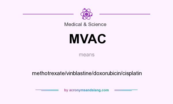 What does MVAC mean? It stands for methotrexate/vinblastine/doxorubicin/cisplatin
