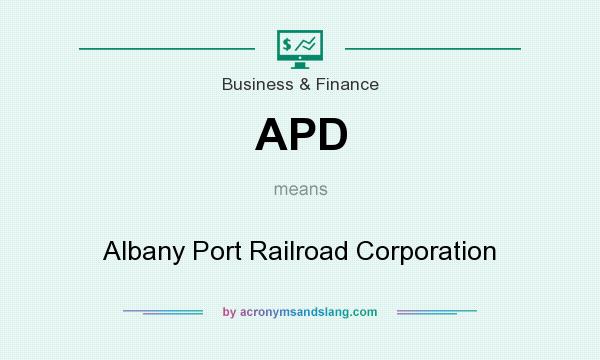 What does APD mean? It stands for Albany Port Railroad Corporation