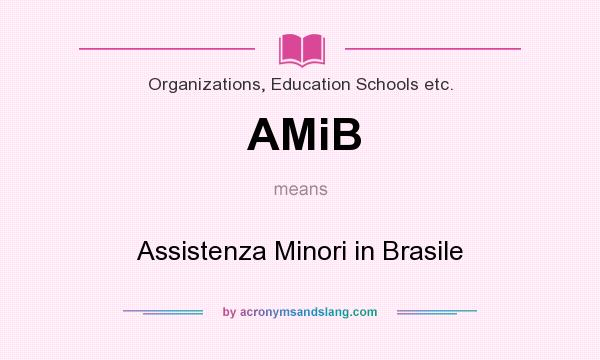 What does AMiB mean? It stands for Assistenza Minori in Brasile