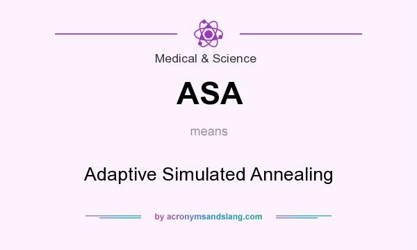 What does ASA mean? It stands for Adaptive Simulated Annealing
