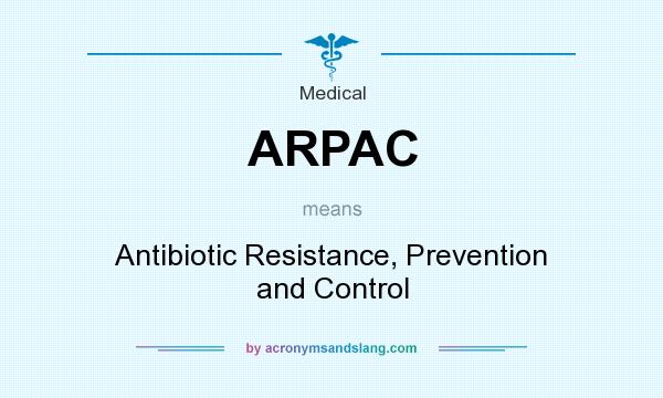 What does ARPAC mean? It stands for Antibiotic Resistance, Prevention and Control
