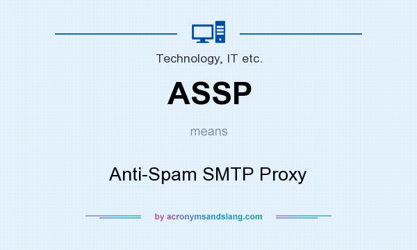 What does ASSP mean? It stands for Anti-Spam SMTP Proxy