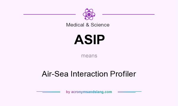What does ASIP mean? It stands for Air-Sea Interaction Profiler