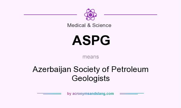 What does ASPG mean? It stands for Azerbaijan Society of Petroleum Geologists