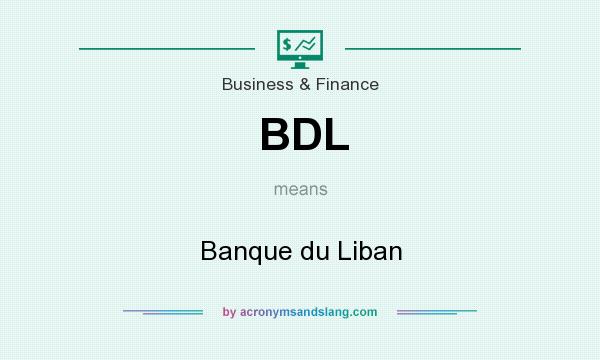 What does BDL mean? It stands for Banque du Liban