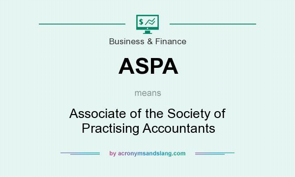 What does ASPA mean? It stands for Associate of the Society of Practising Accountants