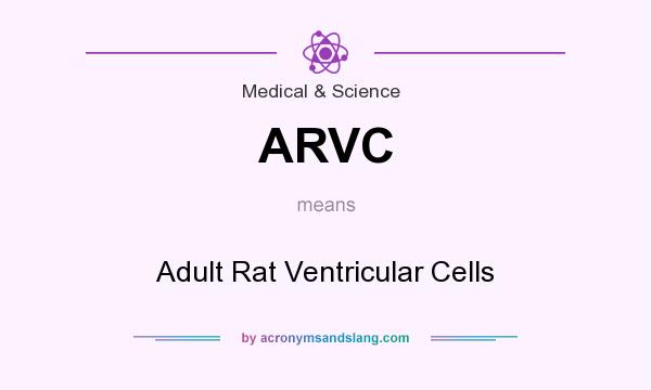 What does ARVC mean? It stands for Adult Rat Ventricular Cells