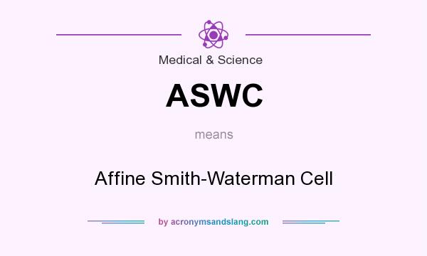 What does ASWC mean? It stands for Affine Smith-Waterman Cell
