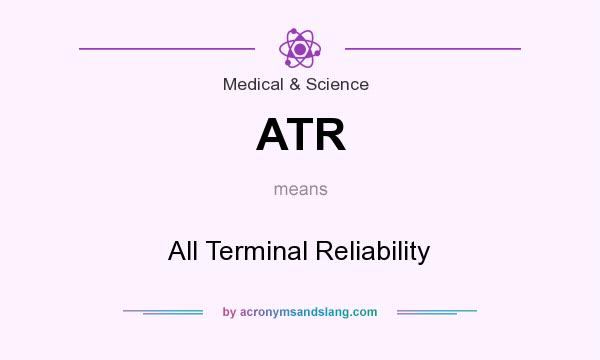 What does ATR mean? It stands for All Terminal Reliability