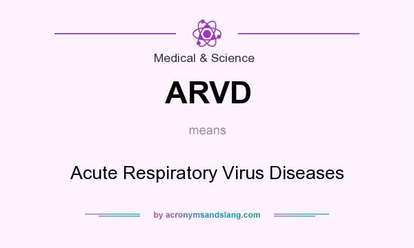 What does ARVD mean? It stands for Acute Respiratory Virus Diseases