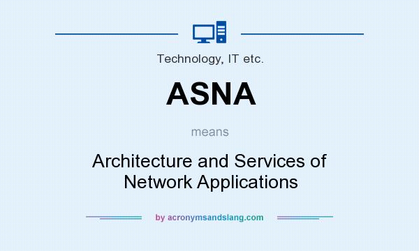 What does ASNA mean? It stands for Architecture and Services of Network Applications