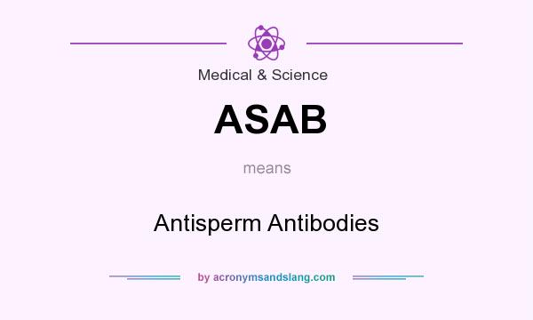 What does ASAB mean? It stands for Antisperm Antibodies