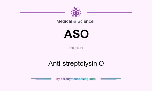 What does ASO mean? It stands for Anti-streptolysin O