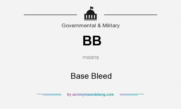 What does BB mean? It stands for Base Bleed