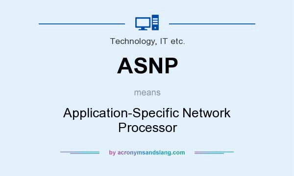 What does ASNP mean? It stands for Application-Specific Network Processor