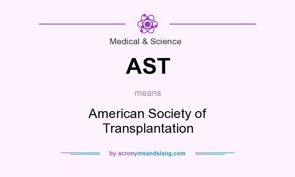 What does AST mean? It stands for American Society of Transplantation