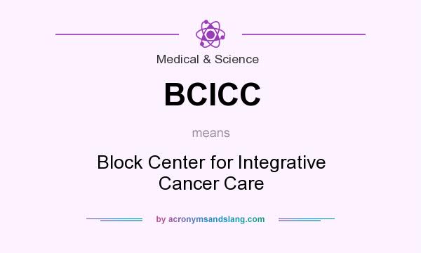What does BCICC mean? It stands for Block Center for Integrative Cancer Care