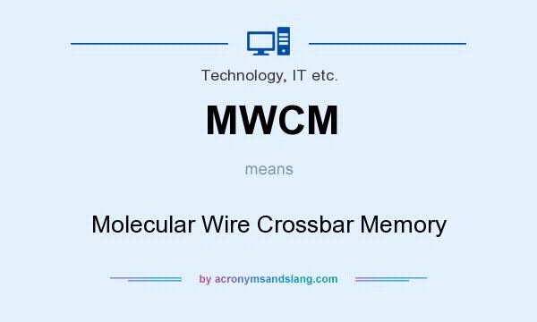 What does MWCM mean? It stands for Molecular Wire Crossbar Memory