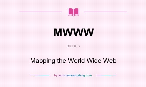 What does MWWW mean? It stands for Mapping the World Wide Web