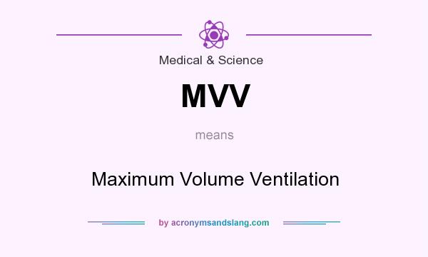 What does MVV mean? It stands for Maximum Volume Ventilation