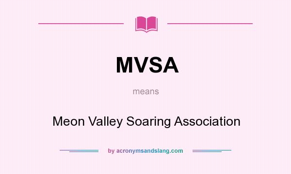 What does MVSA mean? It stands for Meon Valley Soaring Association