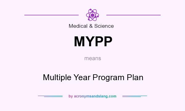 What does MYPP mean? It stands for Multiple Year Program Plan