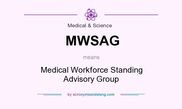 What does MWSAG mean? It stands for Medical Workforce Standing Advisory Group