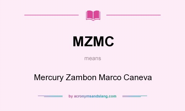 What does MZMC mean? It stands for Mercury Zambon Marco Caneva