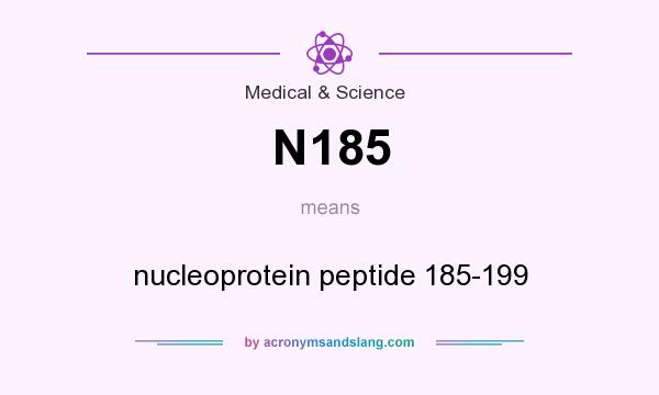 What does N185 mean? It stands for nucleoprotein peptide 185-199