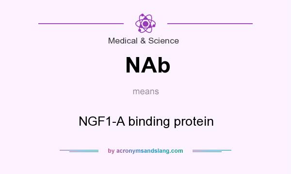 What does NAb mean? It stands for NGF1-A binding protein