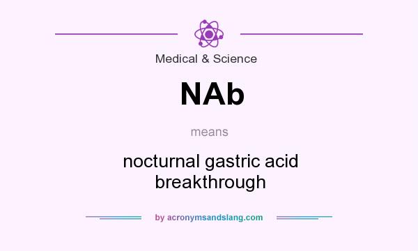 What does NAb mean? It stands for nocturnal gastric acid breakthrough