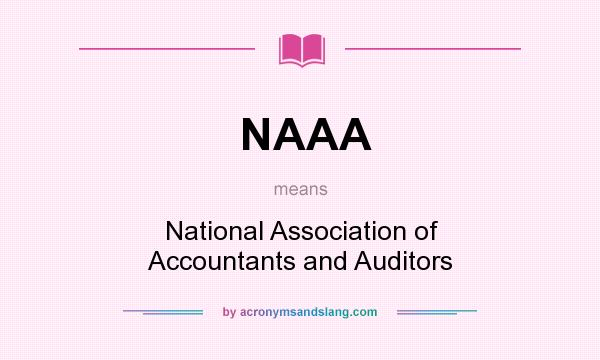 What does NAAA mean? It stands for National Association of Accountants and Auditors