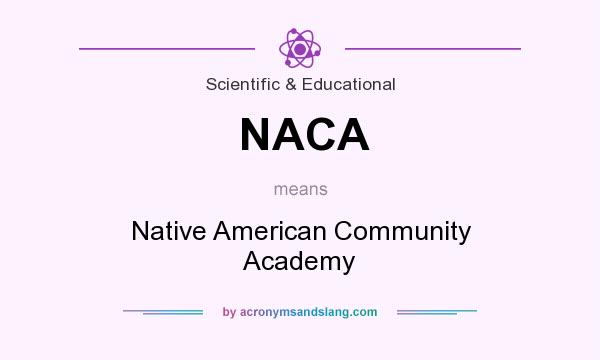 What does NACA mean? It stands for Native American Community Academy