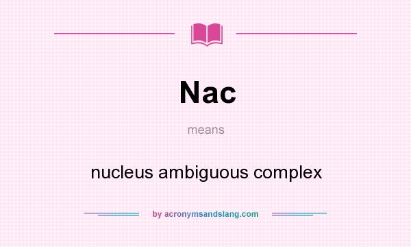 What does Nac mean? It stands for nucleus ambiguous complex