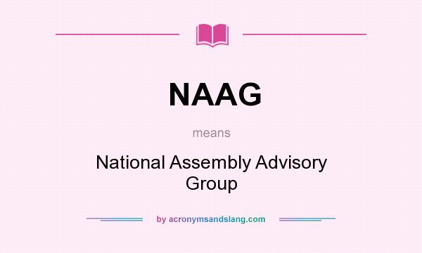 What does NAAG mean? It stands for National Assembly Advisory Group