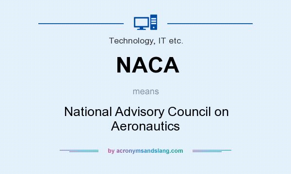 What does NACA mean? It stands for National Advisory Council on Aeronautics