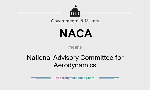What does NACA mean? It stands for National Advisory Committee for Aerodynamics