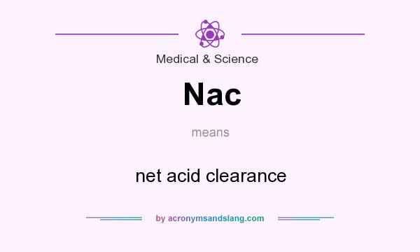 What does Nac mean? It stands for net acid clearance