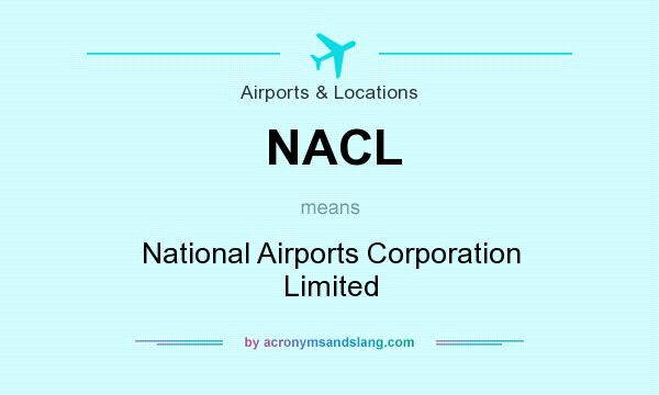 What does NACL mean? It stands for National Airports Corporation Limited