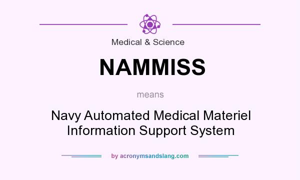 What does NAMMISS mean? It stands for Navy Automated Medical Materiel Information Support System