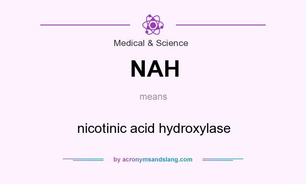 What does NAH mean? It stands for nicotinic acid hydroxylase