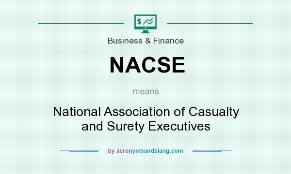 What does NACSE mean? It stands for National Association of Casualty and Surety Executives