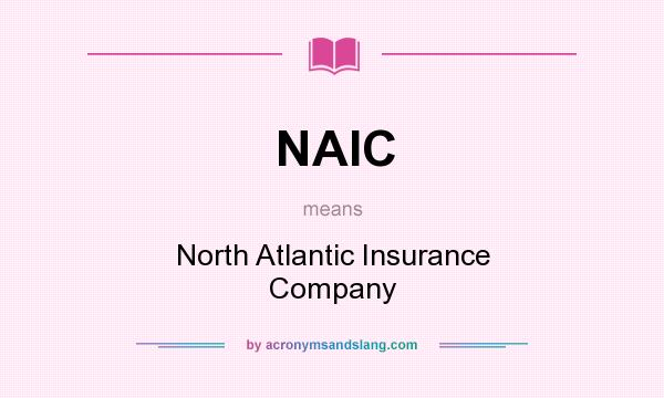 What does NAIC mean? It stands for North Atlantic Insurance Company