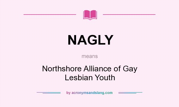 What does NAGLY mean? It stands for Northshore Alliance of Gay Lesbian Youth