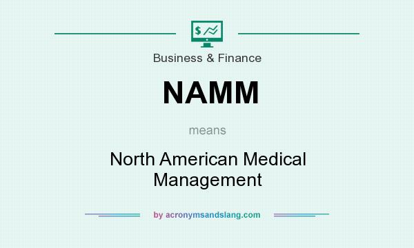 What does NAMM mean? It stands for North American Medical Management