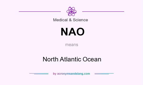 What does NAO mean? It stands for North Atlantic Ocean