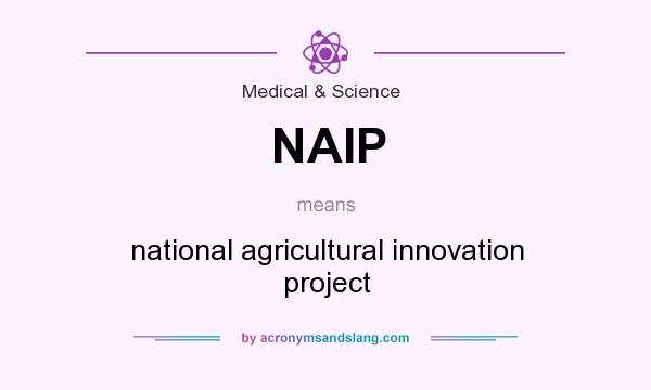 What does NAIP mean? It stands for national agricultural innovation project