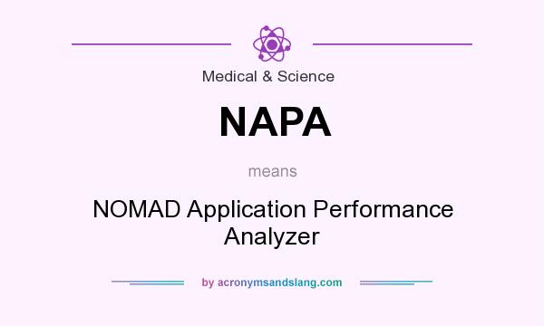What does NAPA mean? It stands for NOMAD Application Performance Analyzer