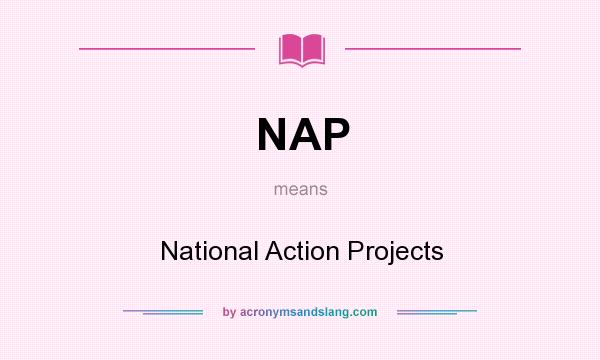 What does NAP mean? It stands for National Action Projects
